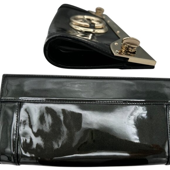 Vintage GUCCI Britt Clutch - Patent Leather - Pre-Loved - Dust Bag - (L) 9in - Picture 7 of 13